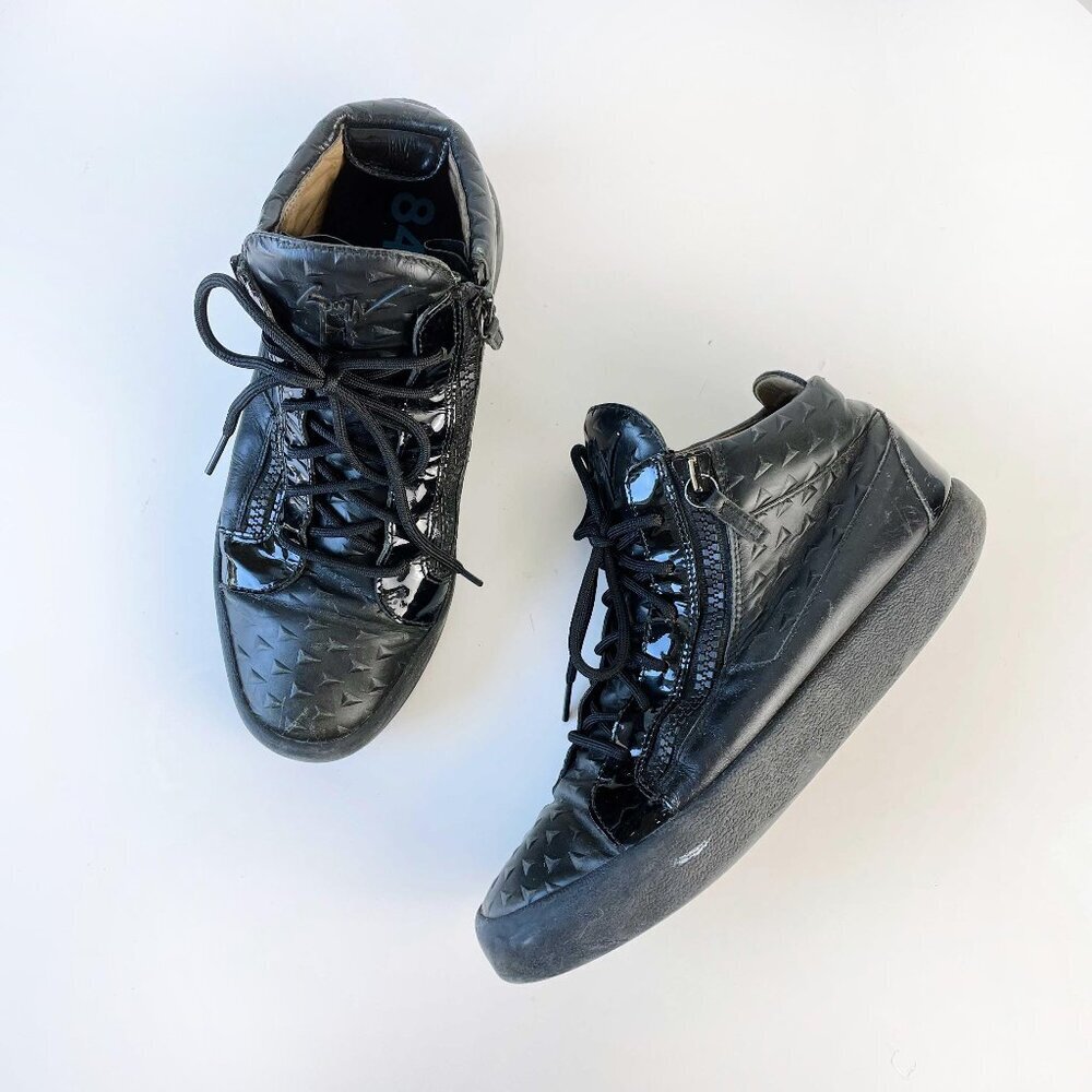 ⚡️SOLD⚡️ giuseppe zanotti high top leather sneakers - Picture 1 of 9